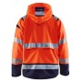 Blåkläder Shelljack High-Vis 4987-1987 High-Vis Oranje/Marineblauw