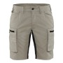 Blåkläder Dames Service Short met stretch 7149-1845 Stone/Zwart