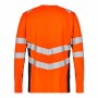 F.Engel 9545-182 Hi-Vis T-Shirt Lange Mouwen  Oranje/Inktblauw