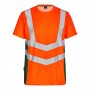 F.Engel 9544-182 Hi-Vis T-Shirt Korte Mouw Oranje/Groen