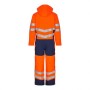 F.Engel 4946-930 Hi-Vis Winteroverall Oranje/Inktblauw
