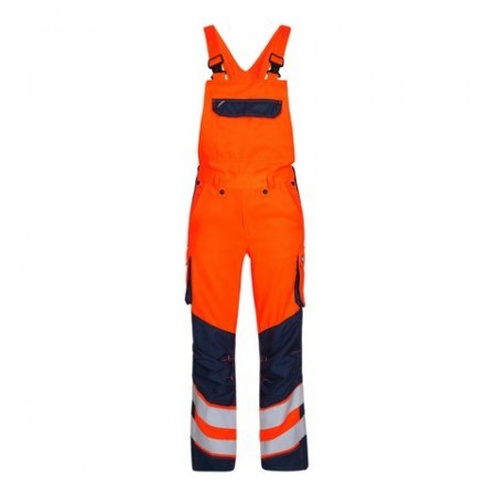 F.Engel 3545-319 Hi-Vis Light Amerikaanse Overall   Oranje/Inktblauw