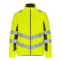 F.Engel 1156-237 Hi-Vis Dames Softshell Jas Geel/Zwart