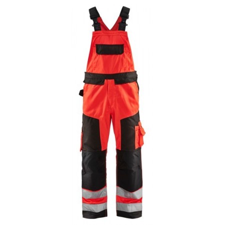 Blåkläder Bretelbroek High-Vis 2660-1811 High-Vis Rood/Zwart