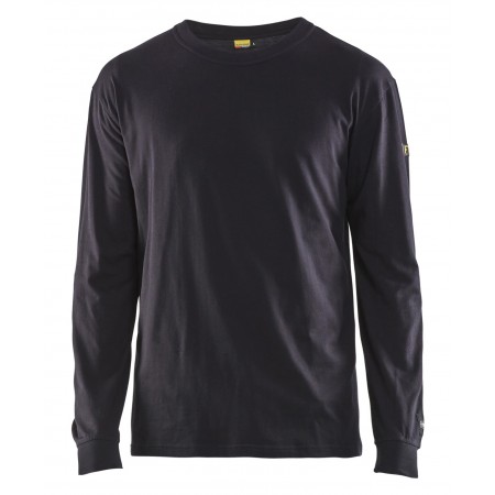 Blåkläder Vlamvertragend T-shirt lange mouwen 3483-1737 Marineblauw