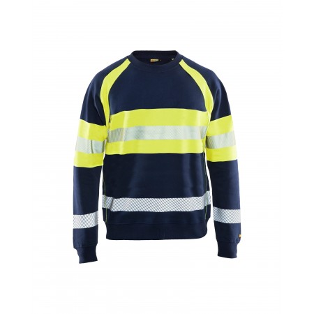 Blåkläder Multinorm sweatshirt 3459-1762 Marine/High-Vis Geel