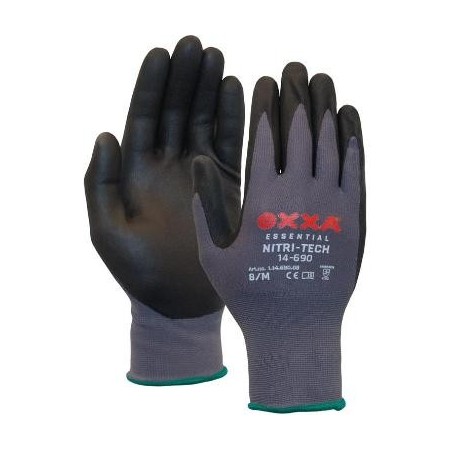 OXXA® Nitri-Tech 14-690 handschoen zwart/grijs