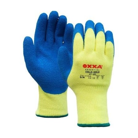 OXXA® Cold-Grip 47-185 handschoen fluo geel/blauw