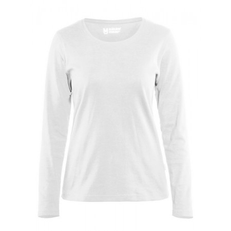 Blåkläder Dames T-shirt met lange mouw 3301-1032 Wit