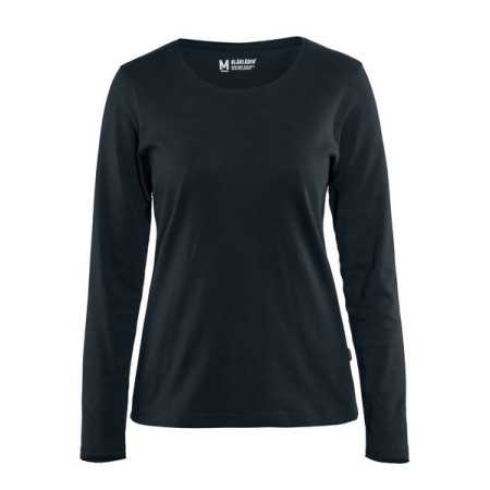 Blåkläder Dames T-shirt met lange mouw 3301-1032 Donker marineblauw