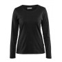 Blåkläder Dames T-shirt met lange mouw 3301-1032 Zwart