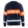 Blåkläder Sweater High-Vis 3359-1158 Marineblauw/Oranje OUTLET