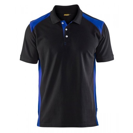 Blåkläder Poloshirt Piqué 3324-1050 Zwart/Korenblauw