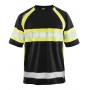 Blåkläder UV-T-shirt High-Vis 3337-1051 Zwart/High-Vis Geel