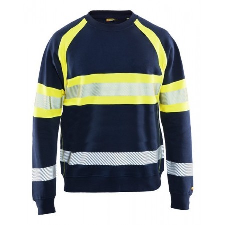 Blåkläder Sweater High-Vis 3359-1158 Marine/High-Vis Geel