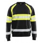 Blåkläder Sweater High-Vis 3359-1158 Zwart/High-Vis Geel