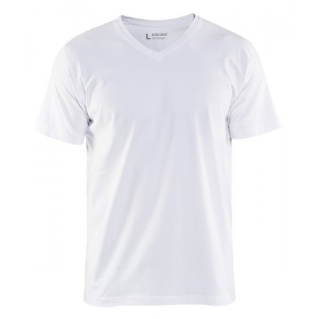 Blåkläder T-Shirt, V-hals 3360-1029 Wit
