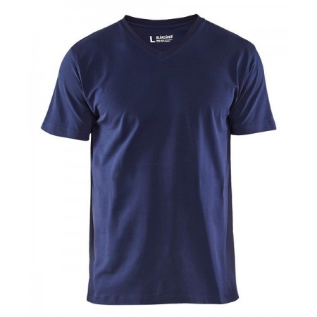 Blåkläder T-Shirt, V-hals 3360-1029 Marineblauw