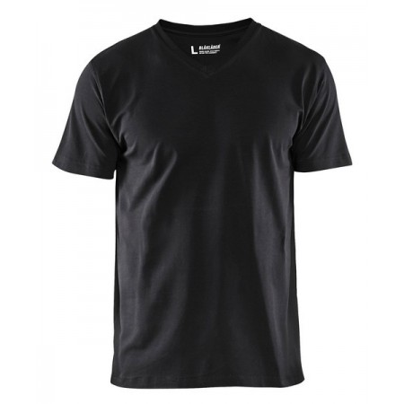 Blåkläder T-Shirt, V-hals 3360-1029 Zwart