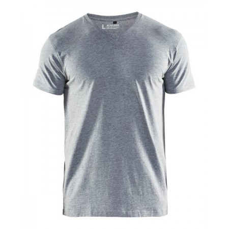 Blåkläder T-Shirt, V-hals 3360-1059 Grijs Mêlee