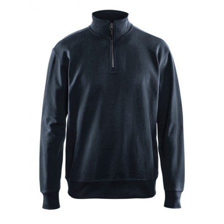 Blåkläder Sweatshirt met halve rits 3369-1158 Donker marineblauw