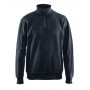 Blåkläder Sweatshirt met halve rits 3369-1158 Donker marineblauw