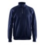 Blåkläder Sweatshirt met halve rits 3369-1158 Marineblauw