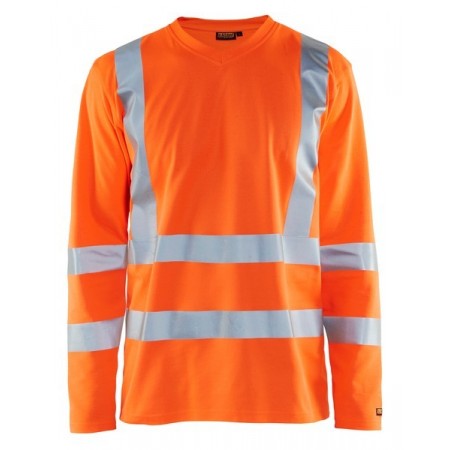 Blåkläder UV-T-shirt High-Vis lange mouw UPF 40+ UV 3381-1070 High-Vis Oranje