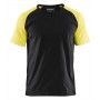 Blåkläder T-shirt 3515-1030 Zwart/High-Vis Geel