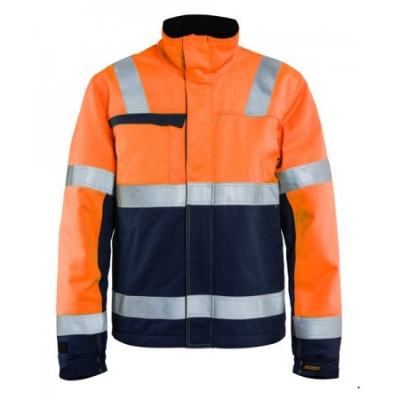 Blåkläder Multinorm winterjas 4069-1513 High-Vis Oranje/Marineblauw