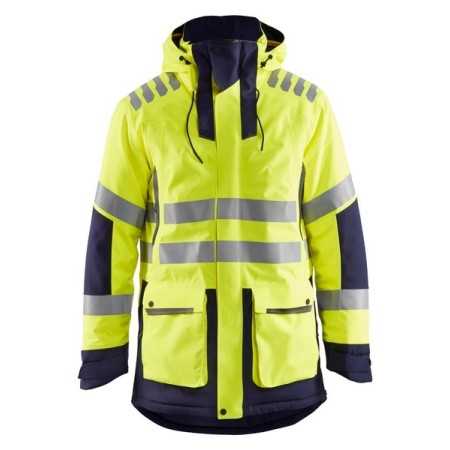 Blåkläder High-Vis Parka Evolution 4469-1921 High-Vis Geel/Marineblauw