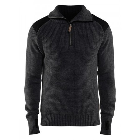 Blåkläder Wollen sweater 4630-1071 Donkergrijs/Zwart