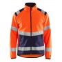 Blåkläder Softshell jack High-Vis 4877-2516 High-Vis Oranje/Marineblauw
