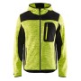 Blåkläder Gebreid vest met softshell 4930-2117 High-Vis Geel/Zwart
