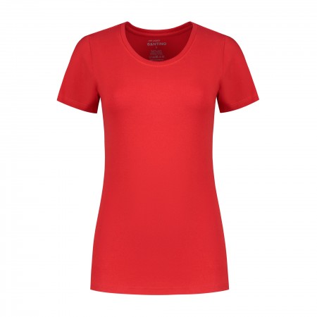 SANTINO T-shirt Jive ladies C-neck Red