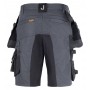 Jobman 2168 Korte werkbroek van stretch met spijkerzaken Donkergrijs/Zwart