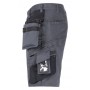 Jobman 2168 Korte werkbroek van stretch met spijkerzaken Donkergrijs/Zwart