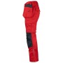 Jobman 2322 Werkbroek met spijkerzakken Rood/Zwart