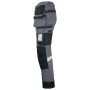 Jobman 2191 Stretch Werkbroek met spijkerzakken Donkergrijs/Zwart