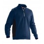 Jobman 5401 Sweater met halve rits Navy/Zwart