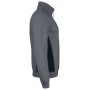 Jobman 5401 Sweater met halve rits Donkergrijs/Zwart