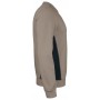 Jobman 5402 Ronde hals Sweater Khaki/Zwart