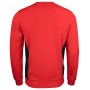 Jobman 5402 Ronde hals Sweater Rood/Zwart