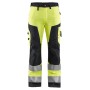 Blåkläder Dames werkbroek High-Vis zonder spijkerzakken 7155-1811 High-Vis Geel/Zwart