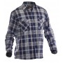 Jobman 5138 Flannel Shirt Navy/Grijs