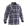 Jobman 5157 Flannel Shirt Gevoerd Navy/Grijs