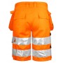 Jobman 2205 Hi-Vis Korte werkbroek met spijkerzakken Oranje