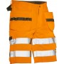 Jobman 2207 Hi-Vis Korte werkbroek met spijkerzakken Oranje