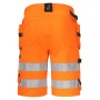 Jobman 2207 Hi-Vis Korte werkbroek met spijkerzakken Oranje