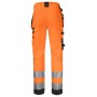 Jobman 2222 Hi-Vis Werkbroek met spijkerzakken Oranje/Zwart